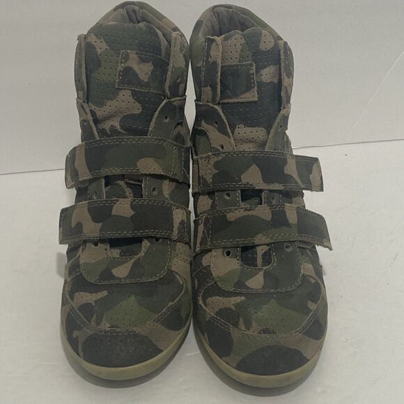 Ash Women’s Sz EU 39 US 8, 8.5, 9 Camo Wedge Heal Ankle Sneaker Shoe Bootie - Picture 14 of 14